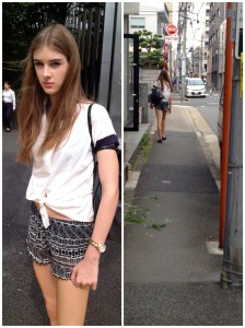 Karis walking to the agency. It's 32 degrees out and cloudy. #areweinBangkok?