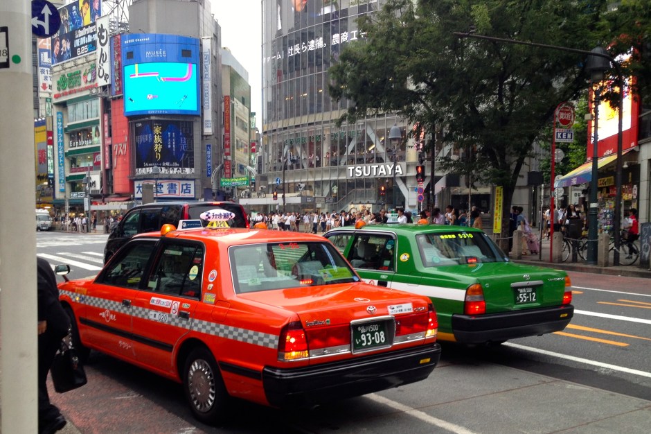 Shibuya criss-cross crosswalk