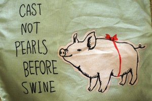 My eco-bag for groceries...could not resist